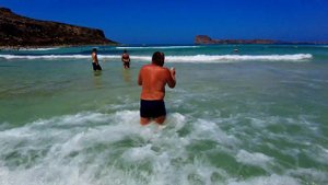 Остров Крит, Греция. Бухта Балос. Необитаемый Остров Грамвуса. Balos beach Crete.