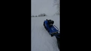 Первый выезд на Мотобуксировщике X-MOTORS SNOWDOG.