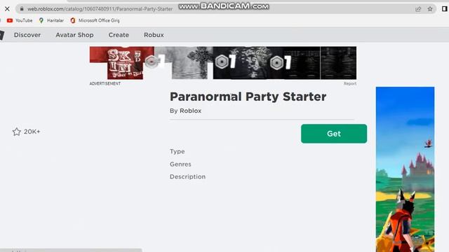YENİ BEDAVA PARANORMAL PARTY STARTER HEMEN AL ROBLOX смотреть онлайн