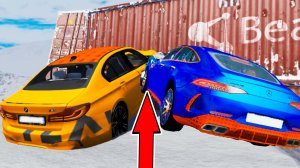 CRASH Testing BMW vs MERCEDES vs AUDI vs Volkswagen - BeamNG Drive