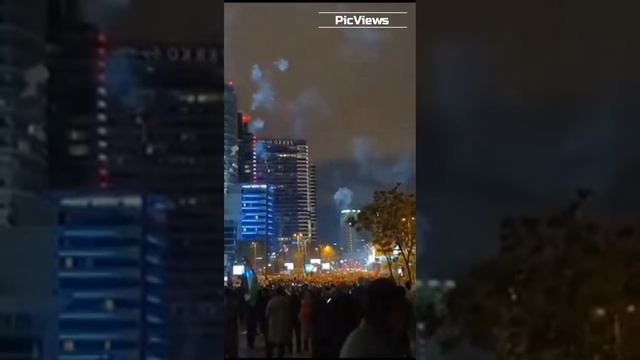 В Турции сегодня 18 октября 2023 люди вышли на улицы в поддержку Палестины. (Удар Израиля по Газа)