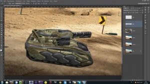 Урок Adobe Photoshop на тему "Танков Онлайн" - прорисовка света и тени