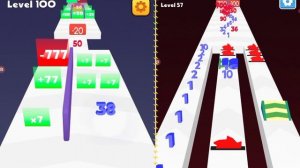 Number Master: Run and merge vs number run 3d 2048 number Gameplay New update level part #11