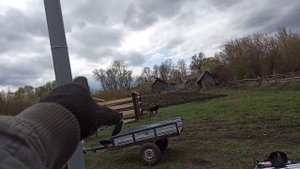 Сарай для скотины из шпалы. 28.04.22