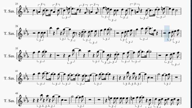 Tenor Sax Sheet Music: How to play I'm Still Standing by Elton John смотреть онлайн