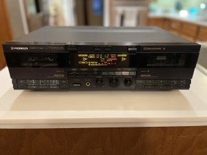 Кассетная дека Pioneer CT-W900R - лучшая в линейке-ЯПОНИЯ-Годы выпуска 1988 - 1989