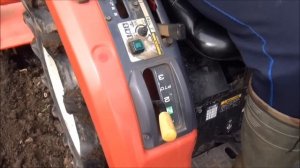 ЯПОНСКИЙ МИНИТРАКТОР В РАБОТЕ С  ФРЕЗОЙ ПО ЛЕГКОЙ ПАШНЕ