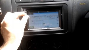 Установка 2-din Магнитолы Shuttle SDUN 9650, фольксваген поло седан. VW polo