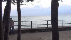 Пляж в военном санатории Янтарь