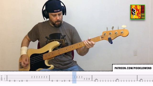 "Double Talkin' Jive" bass tabs cover, Guns 'n Roses [PLAYALONG]