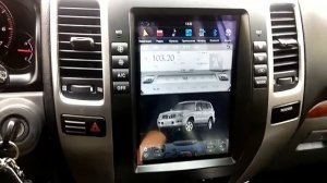 Тесла Прадо 120 Делаем свой Прадик современнее)) Штатная магнитола в стиле Tesla для Toyota Prado