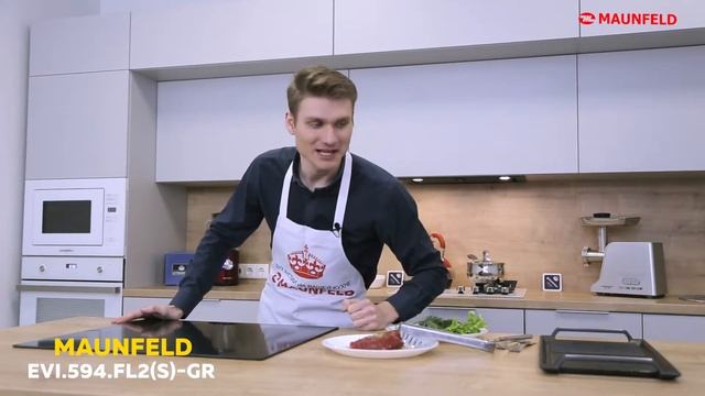 Индукционная панель MAUNFELD EVI 594 FL2S GR графит смотреть онлайн
