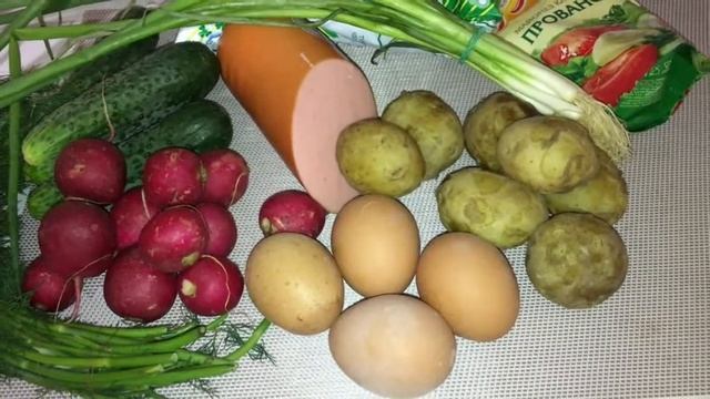 Окрошка на сыворотке с майонезом Быстрый способ приготовления Вкусной окрошки