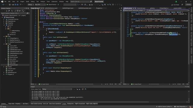 Blazor Javascript Interop Call CSharp Method