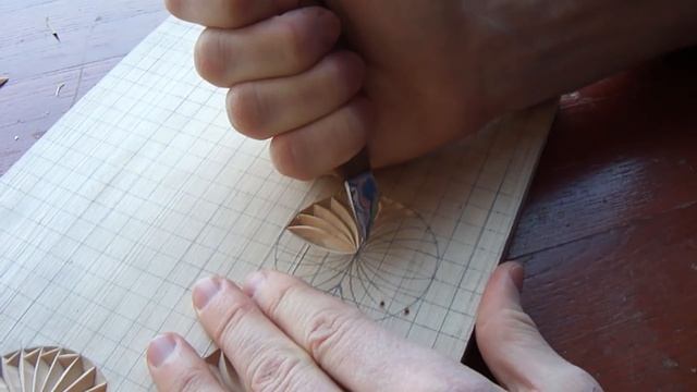 Геометрическая резьба по дереву. Урок 12 (geometric wood carving) смотреть онлайн