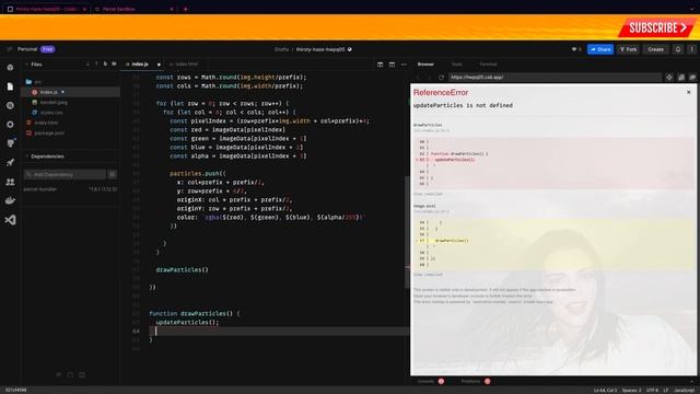 Javascript Particle Hover Effect Slow Paced Tutorial - Pure Coding Vibes