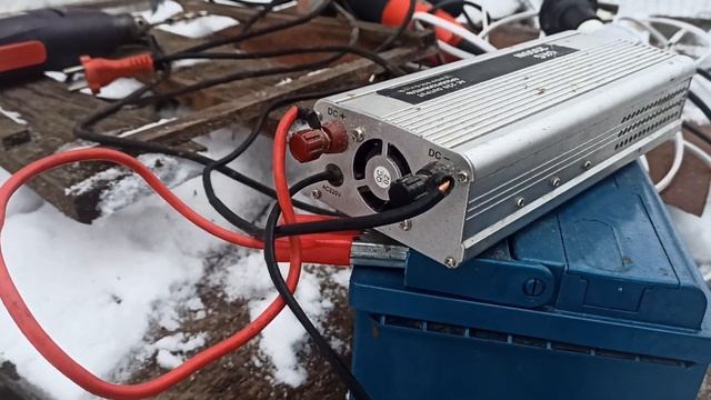 свет от аккумулятора 12 вольт ИНВЕРТОР для дома