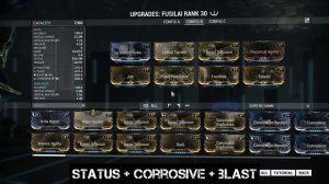 Warframe Fusilai - Status Build