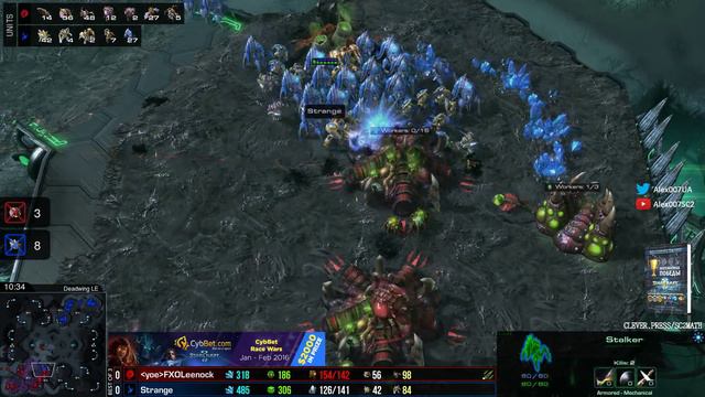 StarCraft 2 LotV Cybbet Race Wars 2016 Day 3 Match 2: Strange vs Leenock смотреть онлайн