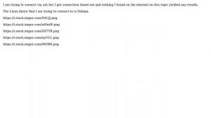SSH: connection timed out