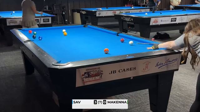 Texas Open Ladies 9 Ball 2023 - Savannah Easton vs Makenna Sanders смотреть онлайн