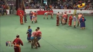 Mongolian Wrestling tournament  (during the army festival) Турнир по национальной борьбе в Монголии