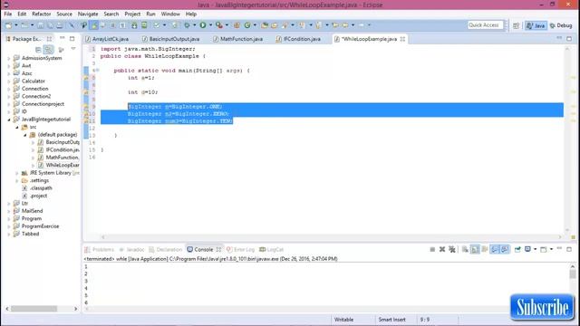 Java BigInteger #4 While loop in java BigInteger смотреть онлайн
