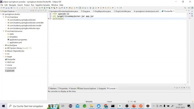 Docker Spring Boot | Spring Boot Tutorial Deutsch