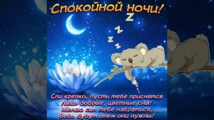 Спокойной ночи ? Пусть тебе сегодня приснятся самые прекрасные сны ???