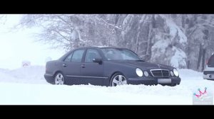 Mercedes W210 E430 & W211 E350 winter snow drifting