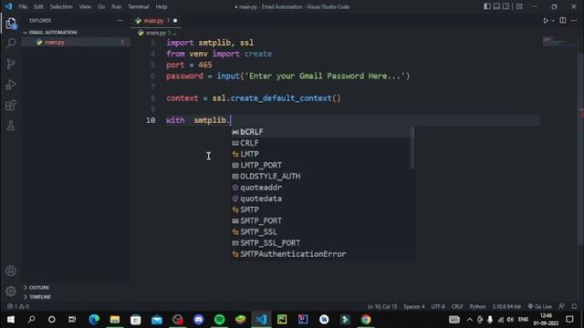 Automate your Emails In Python! | Python Projects | Mr Programmer | #programming #pythonsendemail