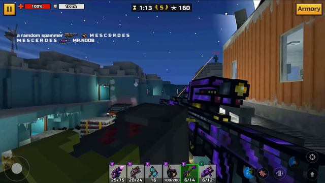 Pixel Gun 3D - Using All Purple Weapons Challenge (LvL 65) смотреть онлайн