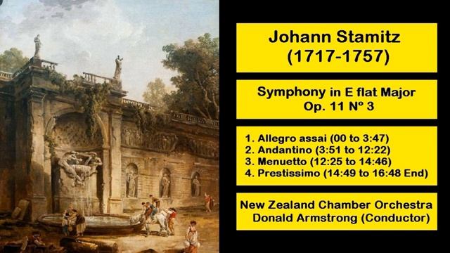 Johann Stamitz (1717-1757) - Symphony in E Flat Major Op. 11 Nº 3