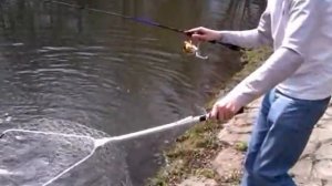 FishComm Shop: Подсак рыболовный Kosadaka LNML 10 (в действии / in action)