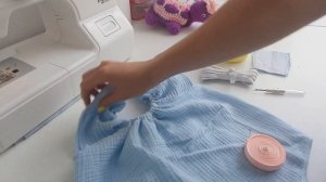 Шью детский ромпер из муслина по бесплатной выкройке!