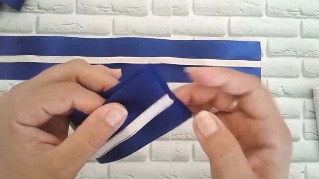 Школьный набор из атласных лент. School set of satin ribbons