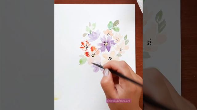 Watercolor Floral /Acuarela Floral / Loose Watercolor