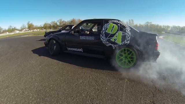 Vaughn Gittin Jr's Fox Body walk around & insane drifting смотреть онлайн