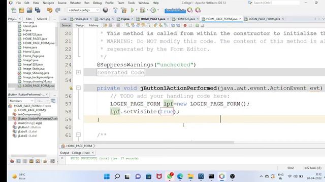 Part-1 HOME Page & LOGIN Page in Java Programming using NETBEANS & JDK #java#javacoding#login#ugc#C