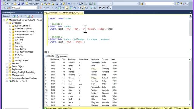 23 - SQL INSERT INTO Statement - Learn SQL from www.SQLServerLog.com [HD] смотреть онлайн