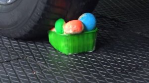 Crushing Crunchy & Soft Things by Car! EXPERIMENT: Car vs color mushrooms