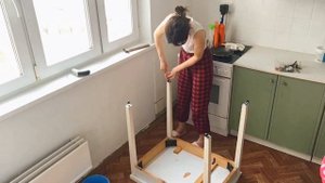 Переделка старого советского стула и стола. DIY старой мебели.