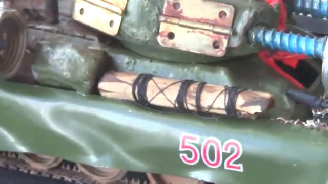 Т-34/85. Постапокалипсис. Самодельная сборная модель. смотреть онлайн