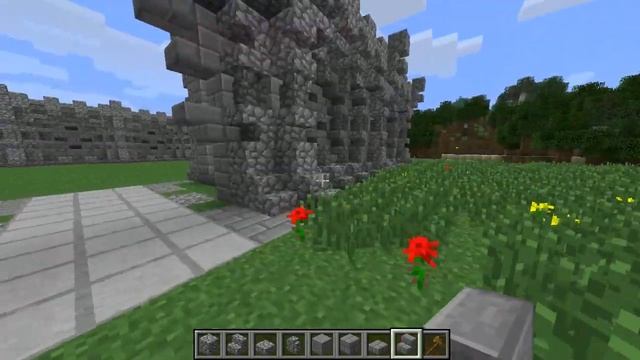Minecraft - How To Build A Medieval Castle gate 2 Tutorial PC смотреть онлайн