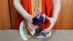 Текстильная кукла Пакетница