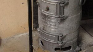 Отопление гаража.Буржуйка ПОВ-57.