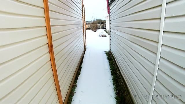 Дача в ноябре первый снег и Заячьи тропы. смотреть онлайн