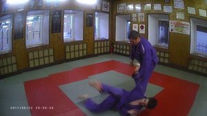 Дзюдо. Защита от передней (боковой) подсечки.