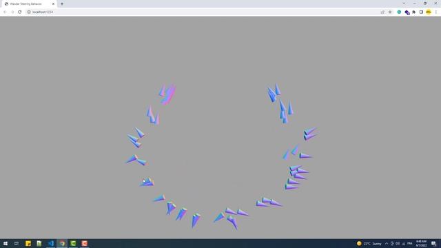 Wander Steering Behavior With Yuka - Three.js & AI Tutorial смотреть онлайн