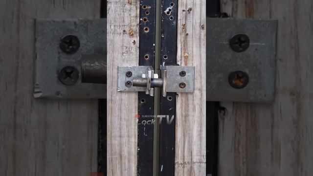 sliding gate Lock DIY #locktv